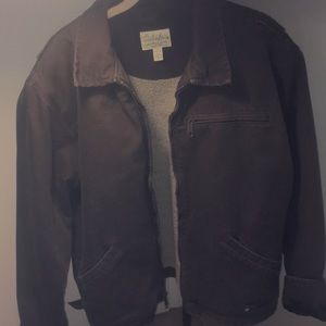 Cabelas thick canvas work coat